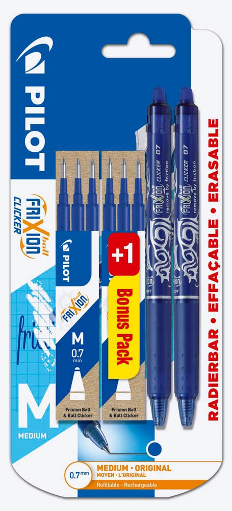 Pilot Frixion Tintenroller-Ersatzminen – 9er Set, Hellblau, 0,4 Mm, Radierbar