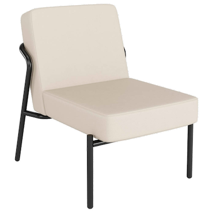 Artikelbild 8 für medso powered by PAPERFLOW Sessel MEDSO S creme schwarz Kunstleder, 1 St., Artikelnummer 522019