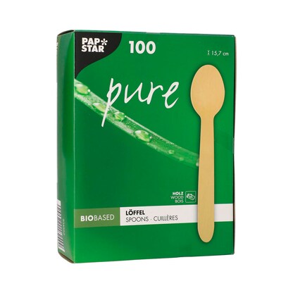 Artikelbild 2 für PAPSTAR Einweg-Löffel pure, Holz, 100 St., Artikelnummer 130747