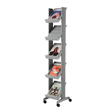 Artikelbild 1 für PAPERFLOW Prospektregal silber DIN A4 5 Fächer, Artikelnummer 204347