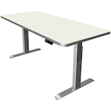 Artikelbild 1 für Kerkmann Move 3 Premium elektrisch höhenverstellbarer Schreibtisch weiß rechteckig, T-Fuß-Gestell silber 180,0 x 80,0 cm, Artikelnummer 174031