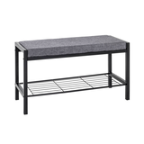 Artikelbild 1 für HAKU Möbel Schuhbank 18519 grau Metall 80,0 cm, Artikelnummer 557252