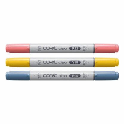 Artikelbild 2 für COPIC® Ciao Brilliant Palette Layoutmarker-Set farbsortiert 1,0 + 6,0 mm, 3 St., Artikelnummer 361426