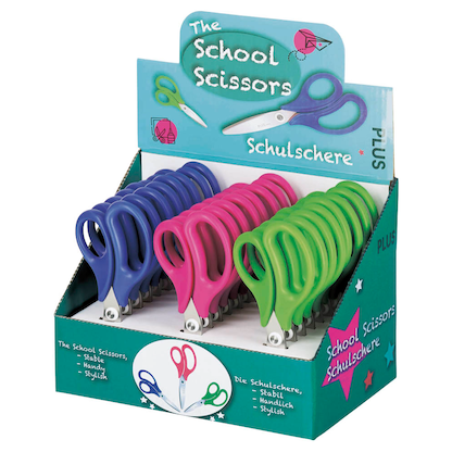 Artikelbild 6 für PLUS JAPAN Kinderscheren blau, pink, grün 5,2 cm, 24 St., Artikelnummer 410609