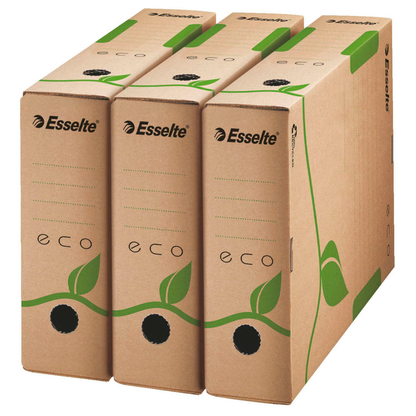 Artikelbild 14 für 25 Esselte Archivboxen ECO braun 8,0 x 23,3 x 32,7 cm, Artikelnummer 845887