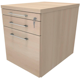 Artikelbild 1 für fm Oldenburg Rollcontainer akazie 3 Auszüge 43,4 x 60,0 x 54,0 cm, Artikelnummer 137941