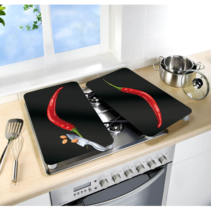 Artikelbild 9 für WENKO Herdabdeckplatten Hot Peperoni schwarz, 2 St., Artikelnummer 530394
