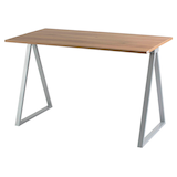 Artikelbild 1 für PAPERFLOW easyHome LV9 Schreibtisch walnuss rechteckig, A-Fuß-Gestell grau 110,0 x 60,0 cm, Artikelnummer 381812