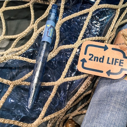 Artikelbild 6 für ONLINE® Kugelschreiber 21007/6D 2nd LIFE blau/schwarz, Schreibfarbe: blau, 1 St., Artikelnummer 283851