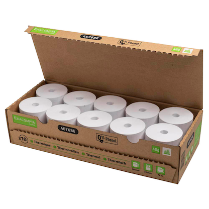 Artikelbild 19 für Exacompta Thermorollen 8,0 cm x 76,0 m, 10 Rollen, Artikelnummer 346553