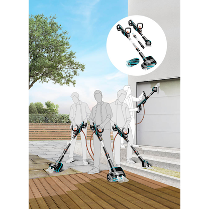 Artikelbild 9 für GARDENA AquaBrush Universal 04/18V P4A Ready-To-Use Set Akku-Terrassenreiniger-Set 18,0 V, mit 1 Akku, Artikelnummer 499149
