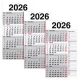 Artikelbild 1 für 3 4-Monats-Wandkalender Memo-Planer 2026, Artikelnummer 547826