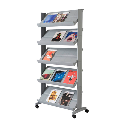 Artikelbild 3 für PAPERFLOW Prospektregal silber DIN A4, Artikelnummer 204362