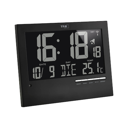 Artikelbild 3 für TFA® digitale Funkwanduhr 60.4508 schwarz Kunststoff 23,0 x 18,5 cm, Artikelnummer 887923