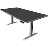 Artikelbild 1 für Kerkmann Move 3 Premium elektrisch höhenverstellbarer Schreibtisch anthrazit rechteckig, T-Fuß-Gestell silber 200,0 x 100,0 cm, Artikelnummer 174082
