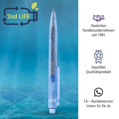 Artikelbild 7 für ONLINE® Kugelschreiber 21007/6D 2nd LIFE blau/schwarz, Schreibfarbe: blau, 1 St., Artikelnummer 283851