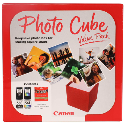 Artikelbild 4 für Canon PG-560 + CL-561 schwarz, color Druckköpfe + Fotopapier, 2er-Set, Artikelnummer 998486