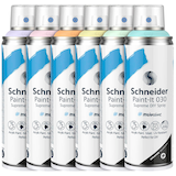 Artikelbild 1 für 6 Schneider Paint-It 030 Supreme DIY Acrylspray Sprühfarbe farbsortiert, Artikelnummer 492407