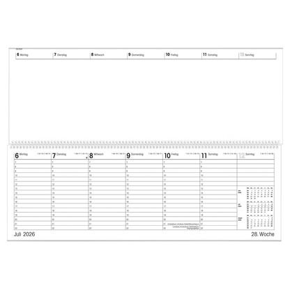 Artikelbild 3 für ZETTLER KALENDER Tischquerkalender Giganta XXL 2026, Artikelnummer 559256