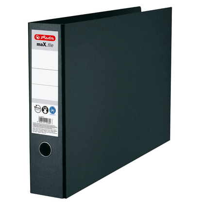 Artikelbild 16 für herlitz maX.file Ordner schwarz marmoriert Karton 7,5 cm DIN A3 quer, Artikelnummer 346296