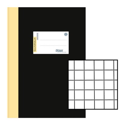 Artikelbild 10 für Ursus Geschäftsbuch DIN A4 kariert, schwarz Hardcover 192 Seiten, Artikelnummer 991158