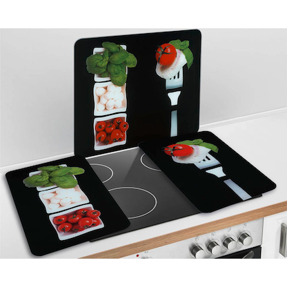 Artikelbild 9 für WENKO Herdabdeckplatten Caprese schwarz, 2 St., Artikelnummer 532277
