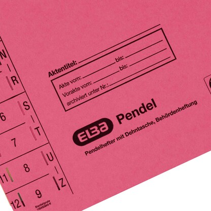 Artikelbild 8 für ELBA Pendelhefter Karton rot 1 x Amtsheftung, Artikelnummer 258289