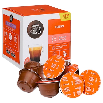 Artikelbild 16 für NESCAFÉ DOLCE GUSTO® LUNGO Kaffeekapseln, Arabicabohnen 16 Portionen, Artikelnummer 383727
