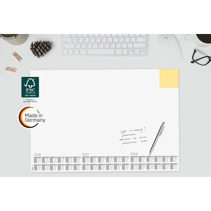 Artikelbild 8 für SIGEL Schreibtischunterlage Memo 2026/2027/2028 weiß Papier 59,5 x 41,0 cm, 30 Blatt, Artikelnummer 585629