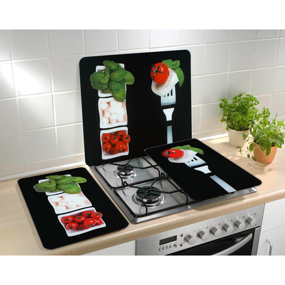 Artikelbild 10 für WENKO Herdabdeckplatten Caprese schwarz, 2 St., Artikelnummer 532277