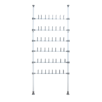 Artikelbild 2 für WENKO Teleskop-Schuhregal Herkules weiß, grau 94,0 x 9,0 x 165,0 - 300,0 cm, 1 St., Artikelnummer 664877