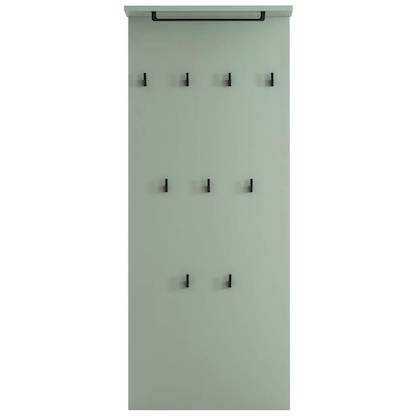 Artikelbild 5 für MÖBELPARTNER Wandgarderobe Janne 153015 grün Holz 9 Haken 50,0 x 110,6 cm, Artikelnummer 785952