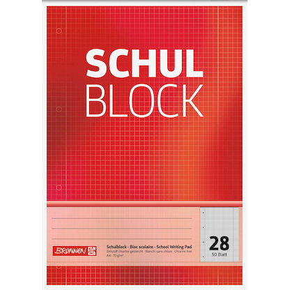 Artikelbild 2 für BRUNNEN Collegeblock Lineatur 28 kariert DIN A4 Innen- und Außenrand, 1 St., Artikelnummer 683239