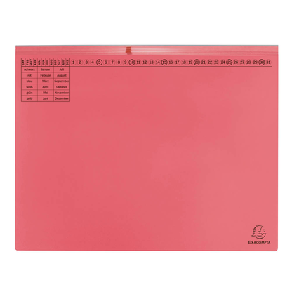 Artikelbild 15 für 25 Exacompta Hängehefter Exaflex Karton rot 2 x Amtsheftung, Artikelnummer 111157