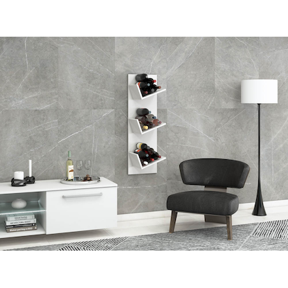 Artikelbild 3 für VCM my home Weinregal Vinosi weiß 33,0 x 25,6 x 106,5 cm, Artikelnummer 387641