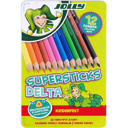 Artikelbild 5 für JOLLY SUPERSTICKS DELTA Buntstifte farbsortiert, 12 St., Artikelnummer 478554