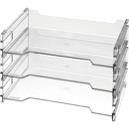 Artikelbild 3 für 3 herlitz Briefablagen transparent, Artikelnummer 275699