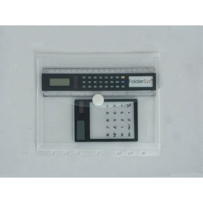 Artikelbild 5 für 10 FolderSys Dokumententaschen DIN A5 transparent genarbt 0,20 mm, Artikelnummer 101921