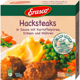 Artikelbild 1 für Erasco Hacksteaks in Sauce mit Kartoffelpüree, Erbsen und Möhren 1 St., Artikelnummer 531606