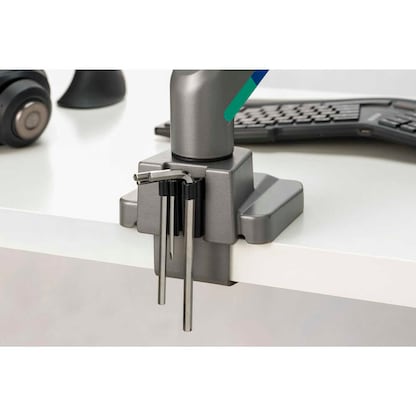 Artikelbild 7 für Kensington Monitor-Halterung SmartFit™ Dual K58272WW dunkelgrau für 2 Monitore, Tischklemme, Artikelnummer 734016