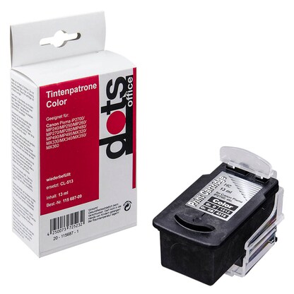 Artikelbild 8 für dots color Druckkopf kompatibel zu Canon CL-513, Artikelnummer 115687