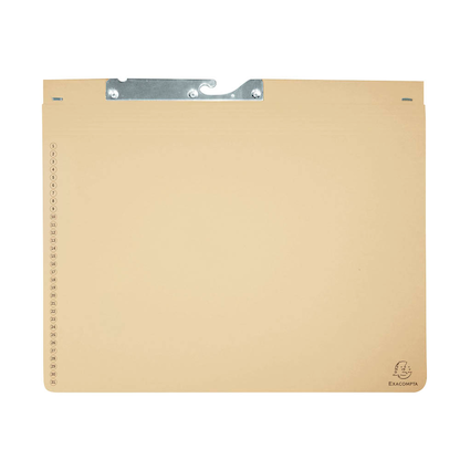 Artikelbild für 25 Exacompta Pendelhefter Karton chamois 2 x Amtsheftung / kaufmännische Heftung, Artikelnummer 111447