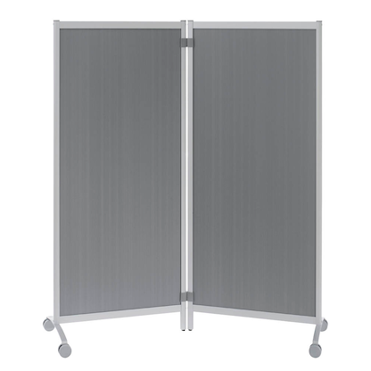 Artikelbild 22 für PAPERFLOW Trennwand, silber 76,0 x 160,0 cm mit Rollen, 2 St., Artikelnummer 957894