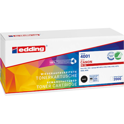 Artikelbild 2 für edding EDD-4001 schwarz Toner kompatibel zu Canon FX-10, Artikelnummer 286536