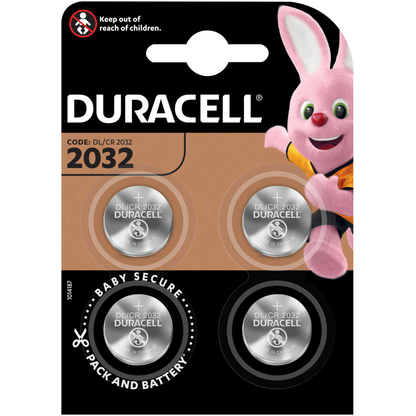 Artikelbild für 4 DURACELL Knopfzellen CR2032 3,0 V, Artikelnummer 373867