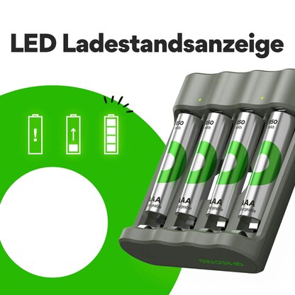 Artikelbild 7 für GP B441U 4-Port USB-Akku-Ladegerät inkl. Akkus, Artikelnummer 255329