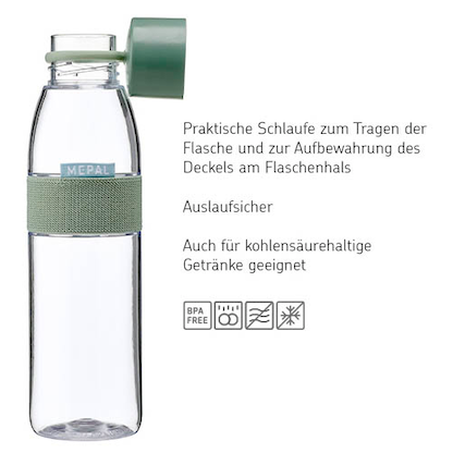 Artikelbild 2 für MEPAL Trinkflasche Ellipse nordic sage 500,0 ml, Artikelnummer 435049