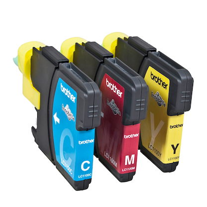 Artikelbild 3 für brother LC-1100C/M/Y cyan, magenta, gelb Druckerpatronen, 3er-Set, Artikelnummer 340646