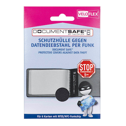 Artikelbild 3 für VELOFLEX Kreditkartenhülle Document Safe® schwarz 11,5 x 7,8 cm, 1 St., Artikelnummer 809012