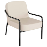 Artikelbild 1 für medso powered by PAPERFLOW Sessel MEDSO M Rund creme schwarz Kunstleder, 1 St., Artikelnummer 522506